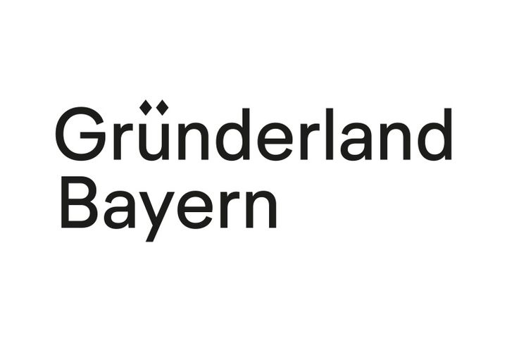 Logo Gründerland. Bayern