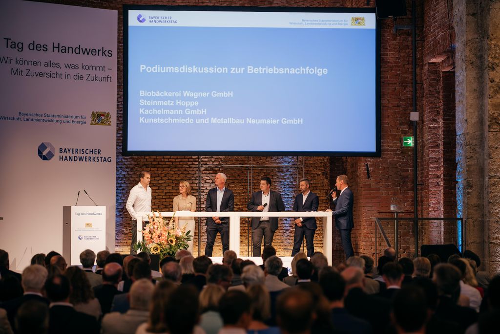 Impressionen des Bayerischen Tag des Handwerks 2025 mit anschließendem Staatsempfang.