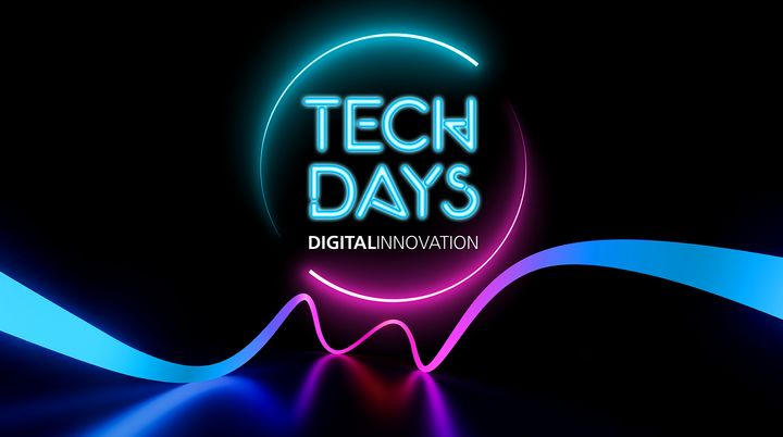 Logo der Tech Days auf schwarzem Grund