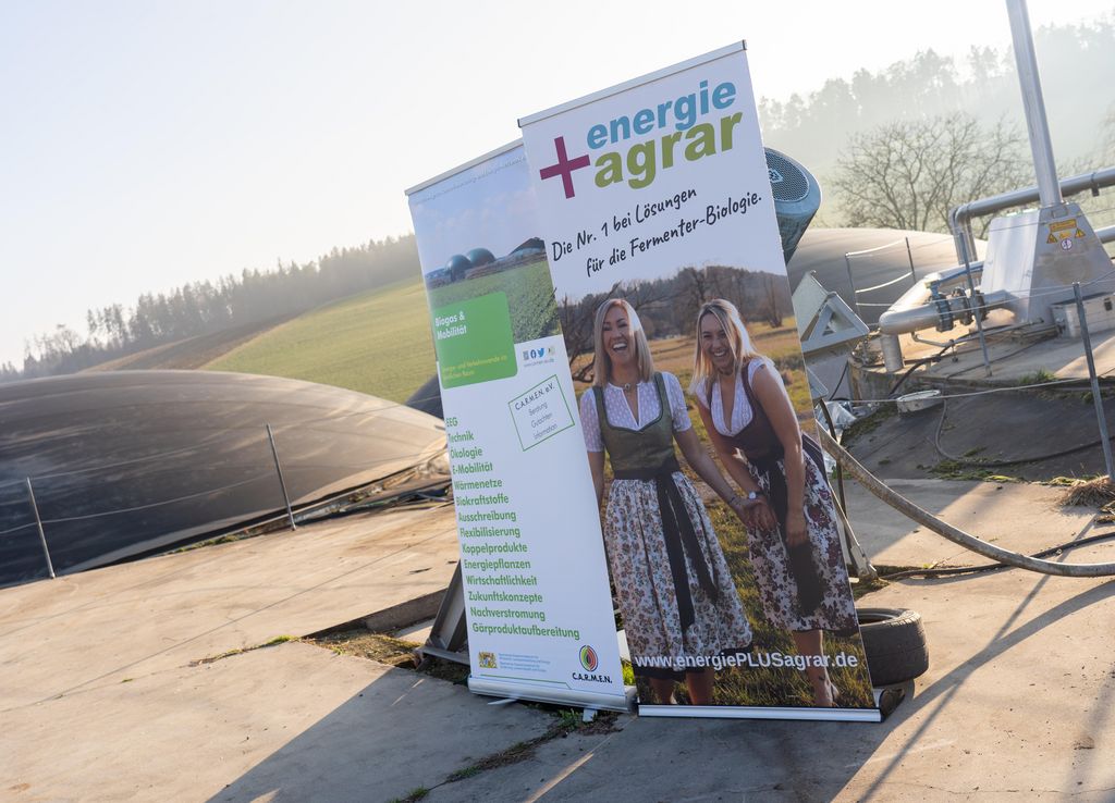 Impressionen der Besichtigung der Biogasanlage im Rahmen der Auftaktveranstaltung Auftaktveranstaltung    „C.A.R.M.E.N. - Fachgesprächsreihe Clusterung: Gasseitige Bündelung von Biogasanlagen".