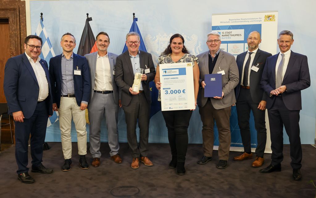 Impressionen der Preisverleihung des Stadtmarketingpreis Bayern 2024.