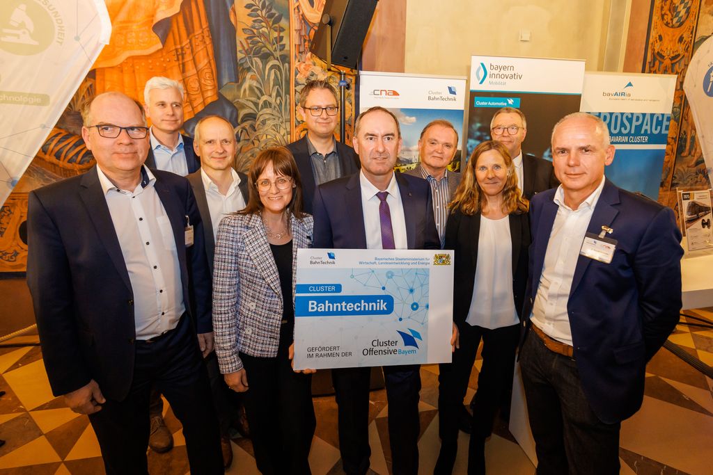 Cluster-Empfang für die Cluster-Offensive Bayern 