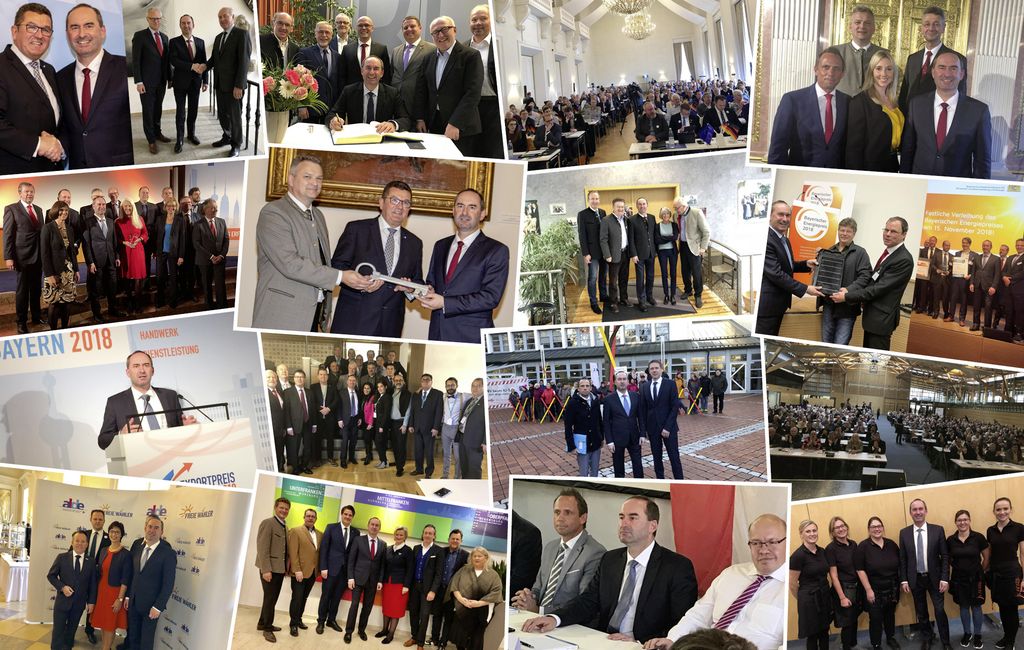 Impressionen der Arbeit von Staatsminister Hubert Aiwanger im November 2018