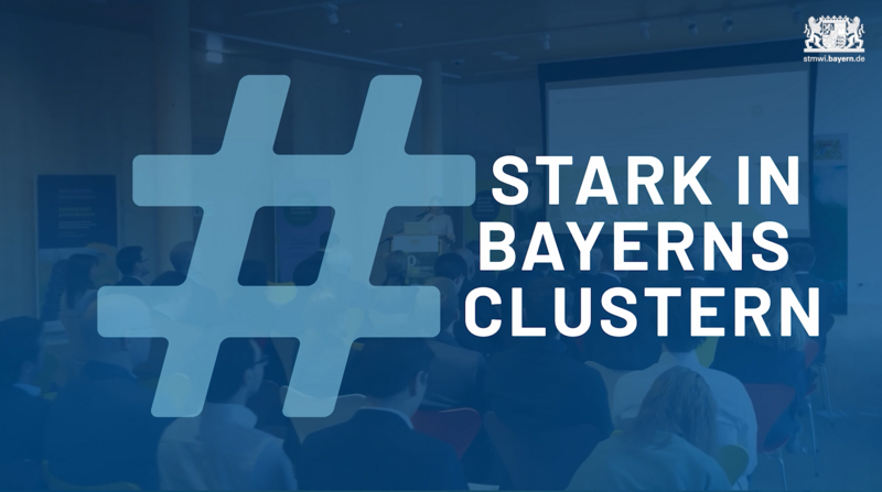 Thumbnail Schriftzug "Stark in Bayerns Clustern"