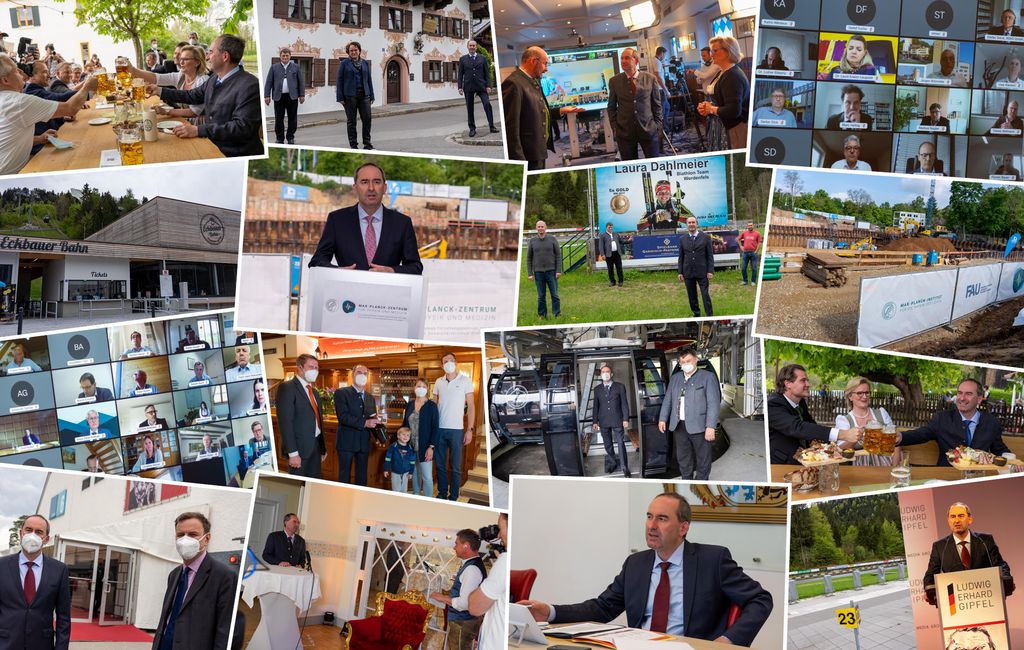 Impressionen der Arbeit von Staatsminister Hubert Aiwanger im Mai 2021