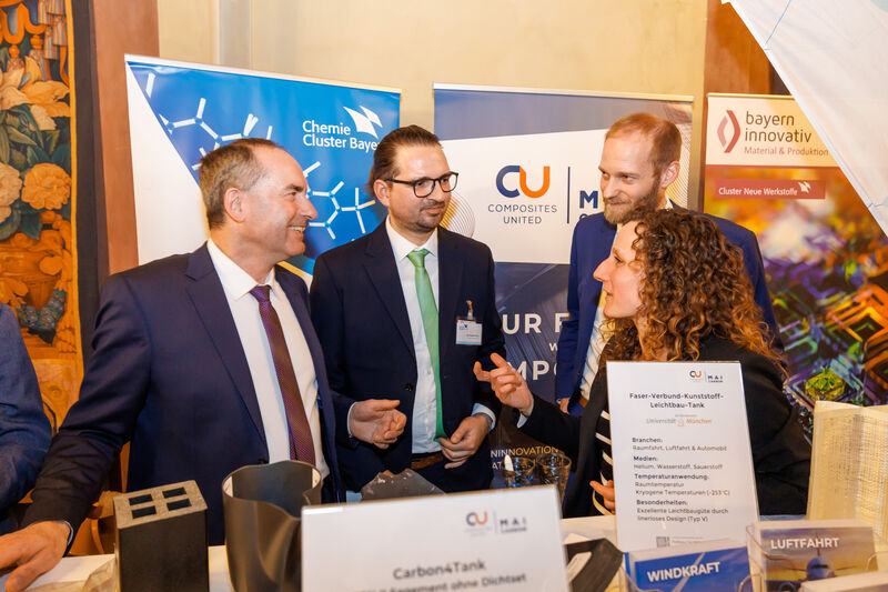 Cluster-Empfang für die Cluster-Offensive Bayern