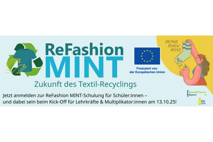 Werbebild für ReFashion MINT. Mehr Informationen finden Sie in der News.