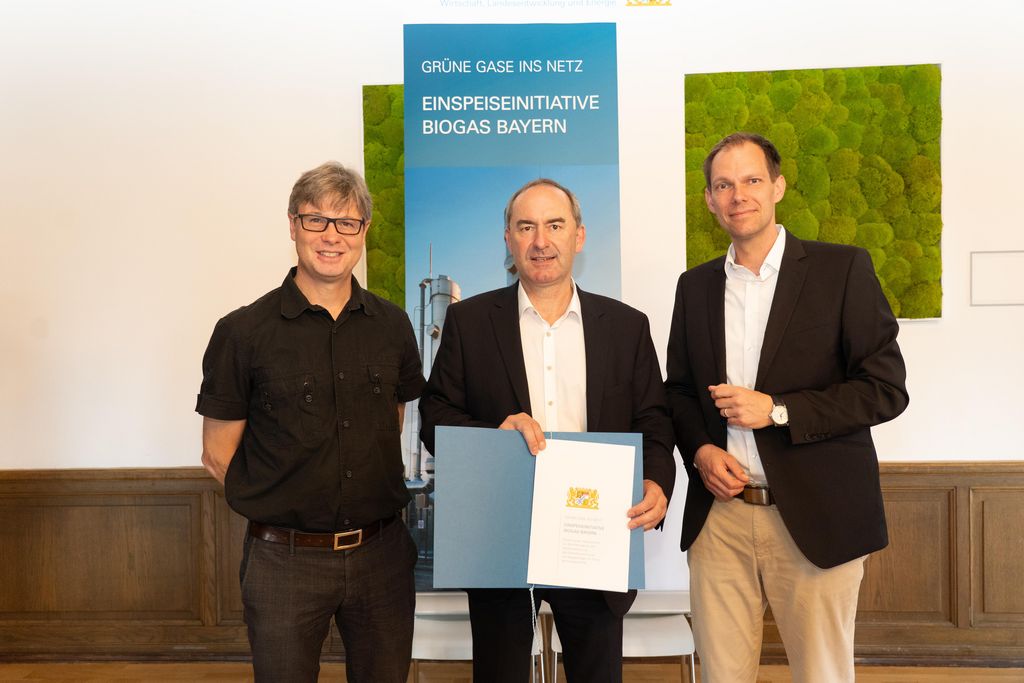 Impressionen der Unterzeichnung der Gaseinspeiseinitiative Biogas Bayern.