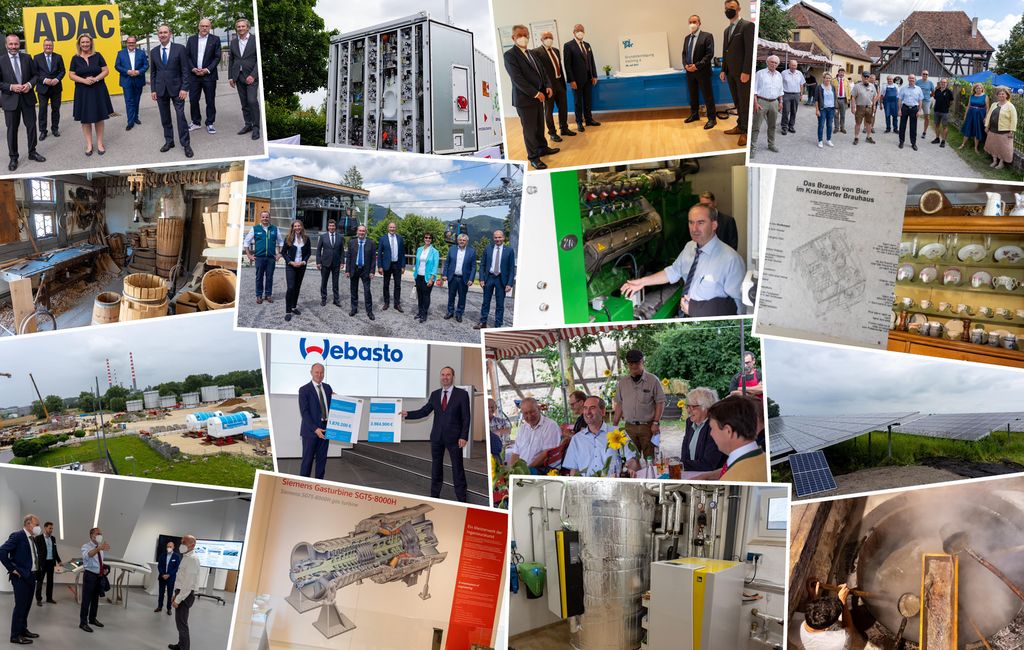 Impressionen der Arbeit von Staatsminister Hubert Aiwanger im Juli 2021