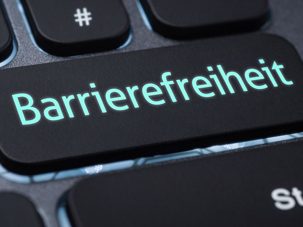 Taste Barrierefrei auf Tastatur