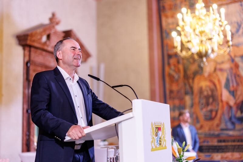 Bayerns Wirtschaftsminister Hubert Aiwanger sprach beim Staatsempfang im Rahmen der Konferenz HAICON 2026. Foto: StMWi