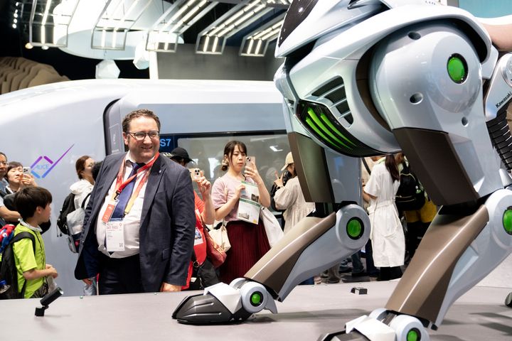 Tobias Gotthardt auf der EXPO 2025 in Osaka (Foto: StMWi/N. Toida)
