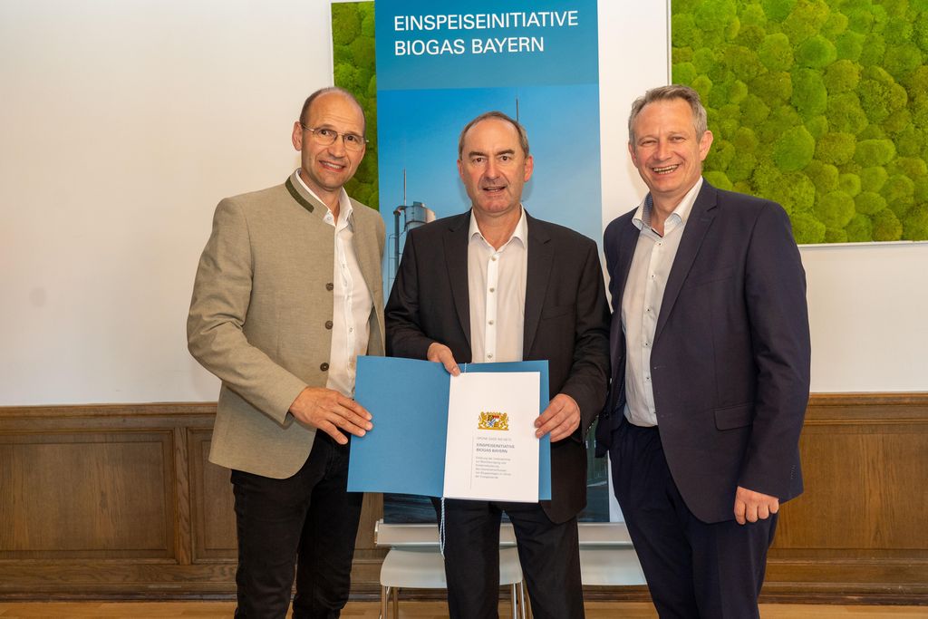Impressionen der Unterzeichnung der Gaseinspeiseinitiative Biogas Bayern.