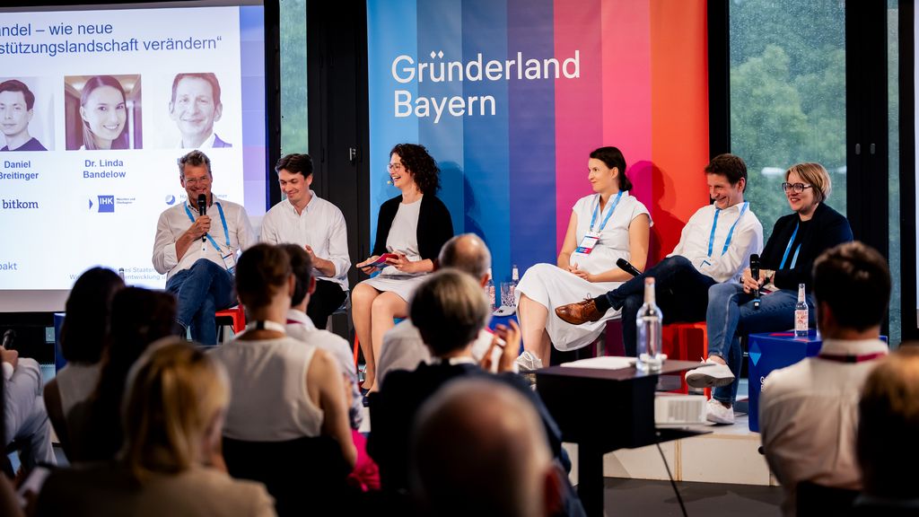 Impressionen des Gründerland Bayern Community Events. 
