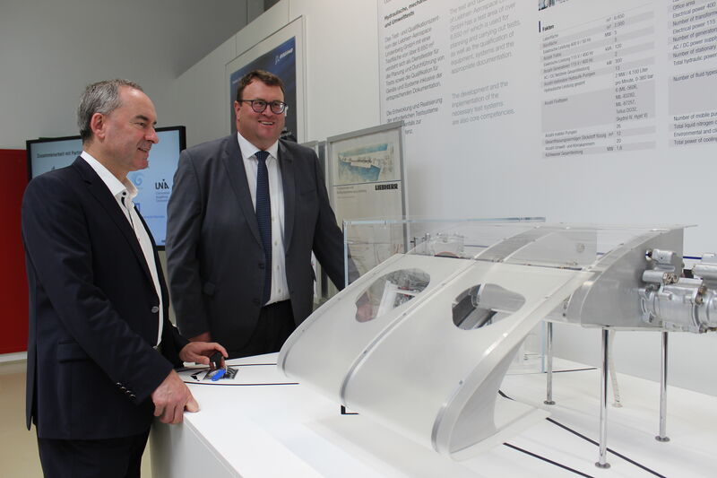 Liebherr-Aerospace Lindenberg entwickelt und fertigt seit 1960 integrierte Flugsteuerungs-, Hydraulik- und Fahrwerkssysteme für Hubschrauber und Flugzeuge. Foto: Liebherr