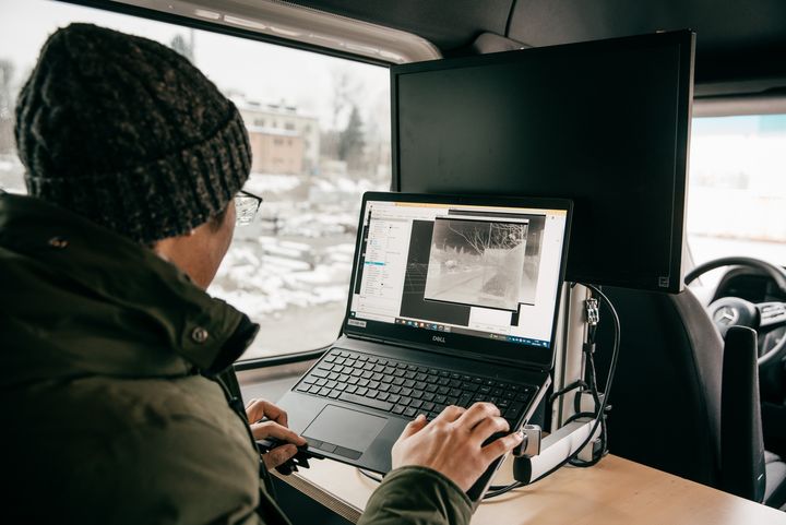 Autos, Radler und Fußgänger werden zu tausenden Datenpunkten