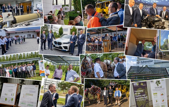 Impressionen der Arbeit von Staatsminister Hubert Aiwanger im August 2022