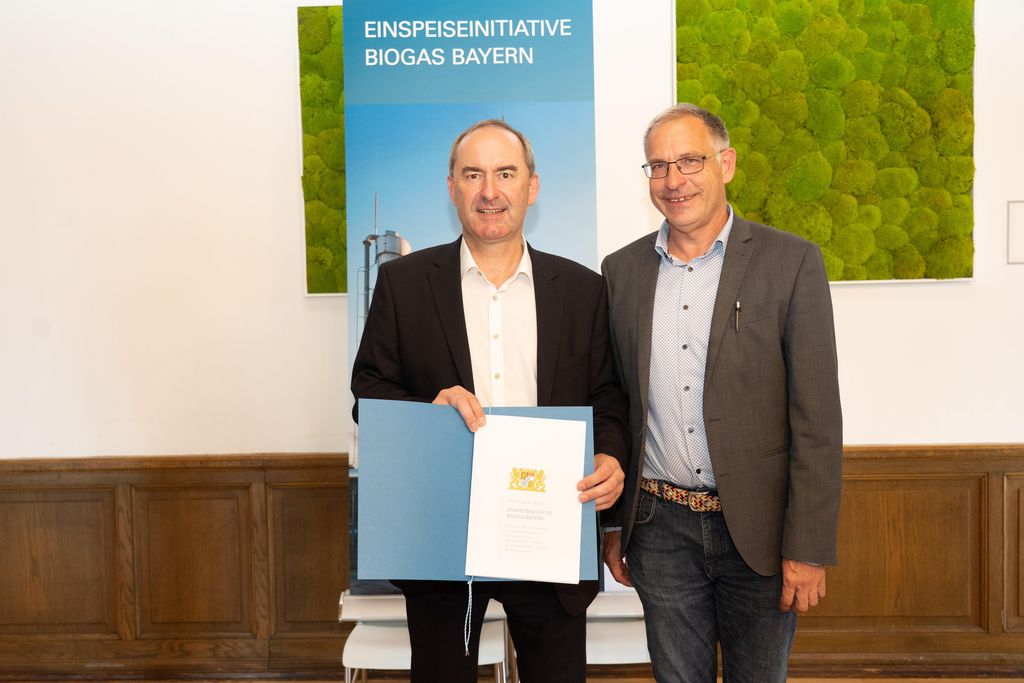 Impressionen der Unterzeichnung der Gaseinspeiseinitiative Biogas Bayern.