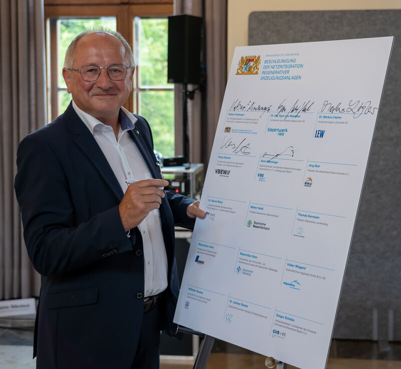 Unterzeichnung des Memorandum of Understanding durch
