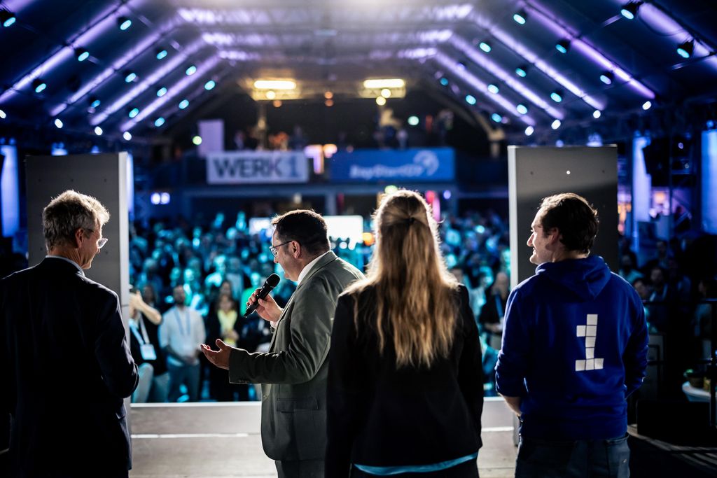 Impressionen der Veranstaltung anlässlich 30 Jahre Münchner Businessplanwettbewerb. 