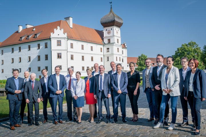 Impressionen der Wirtschaftsministerkonferenz auf Schloss Hohenkammer.