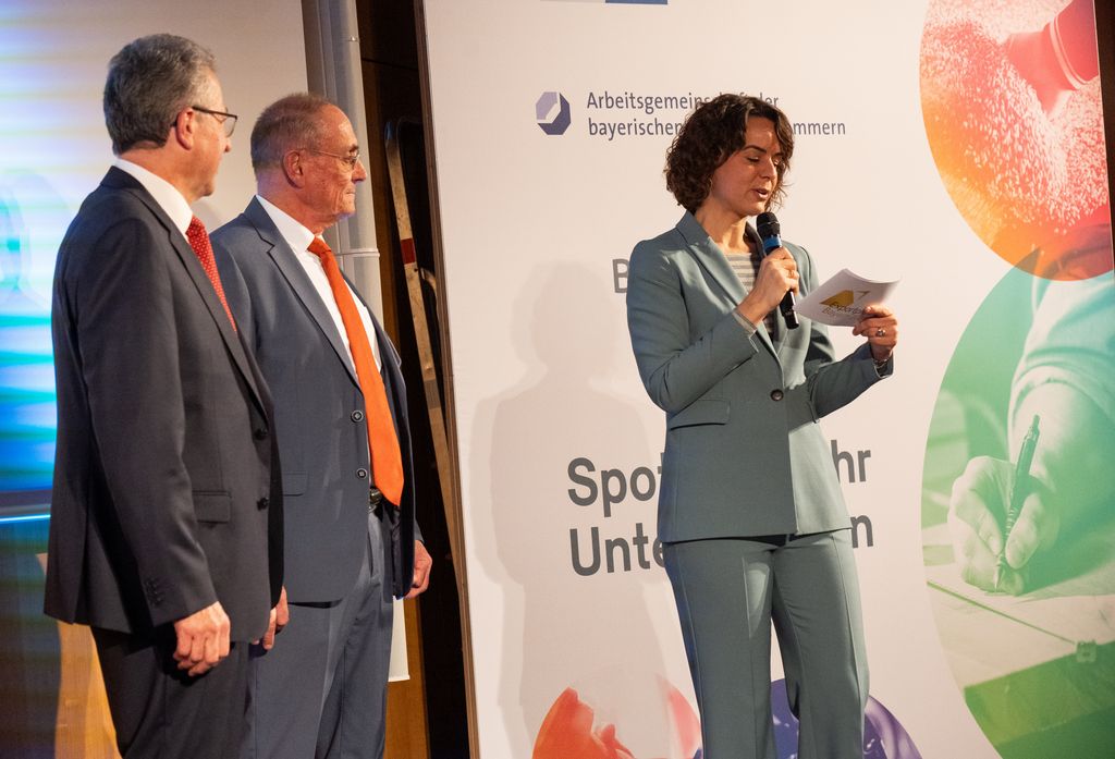 Impressionen der Verleihung des Exportpreis Bayern 2024.