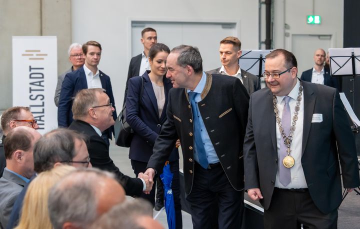 Impressionen der Eröffnung des Innovationszentrums im Cleantech Innovation Park.