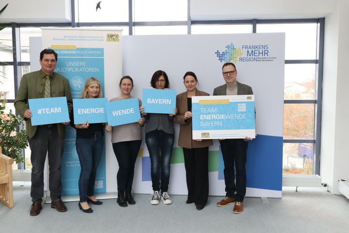 Gruppenbild mit Unterstützern Landkreis Neustadt an der Aisch-Bad Windsheim.