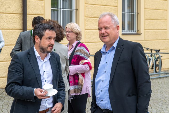 Impressionen der feierlichen Unterzeichnung des Pakts "Holzenergie Bayern". 