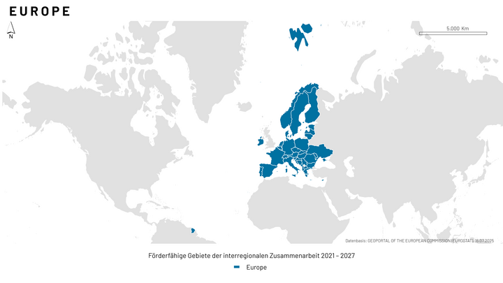 Programmraum Europe Kartenausschnitt Programmraum Europe Kartenausschnitt