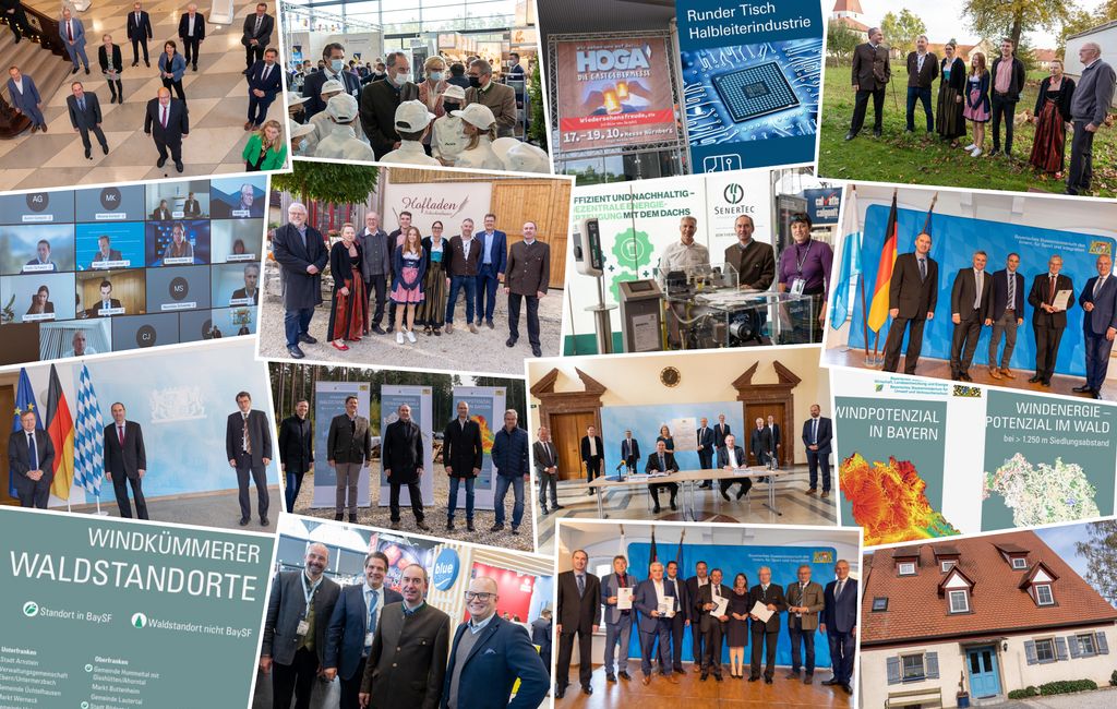 Impressionen der Arbeit von Staatsminister Hubert Aiwanger im Oktober 2021