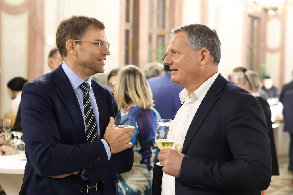 stmwi_25-03-12_021 Tobias Gotthardt (Staatssekretär im Bayerischen Wirtschaftsministeium) lädt am 12.03.2025 anlässlich der Internationalen Handwerksmesse zum Empfang in den Kaisersaal der Residenz München ein.