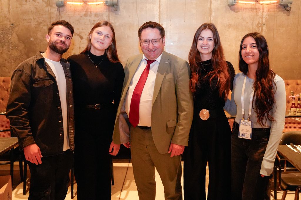 Tal Monsonego, Seling Bögerl, Tobias Gotthardt, Selina Schimpel, Adi Cohen (von links; Foto: StMWi/F. Wachtveitl)