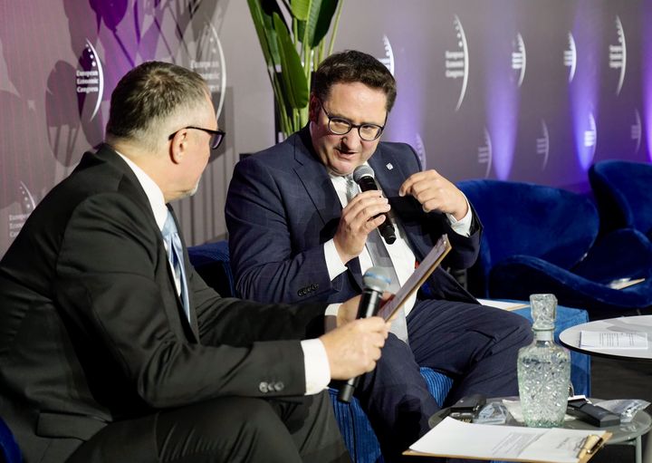 Tobias Gotthardt beim European Economic Congress (Foto: StMWi)