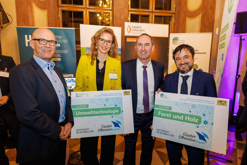 Cluster-Empfang für die Cluster-Offensive Bayern 