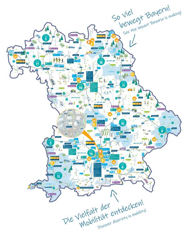 IAA Landkarte von Bayern