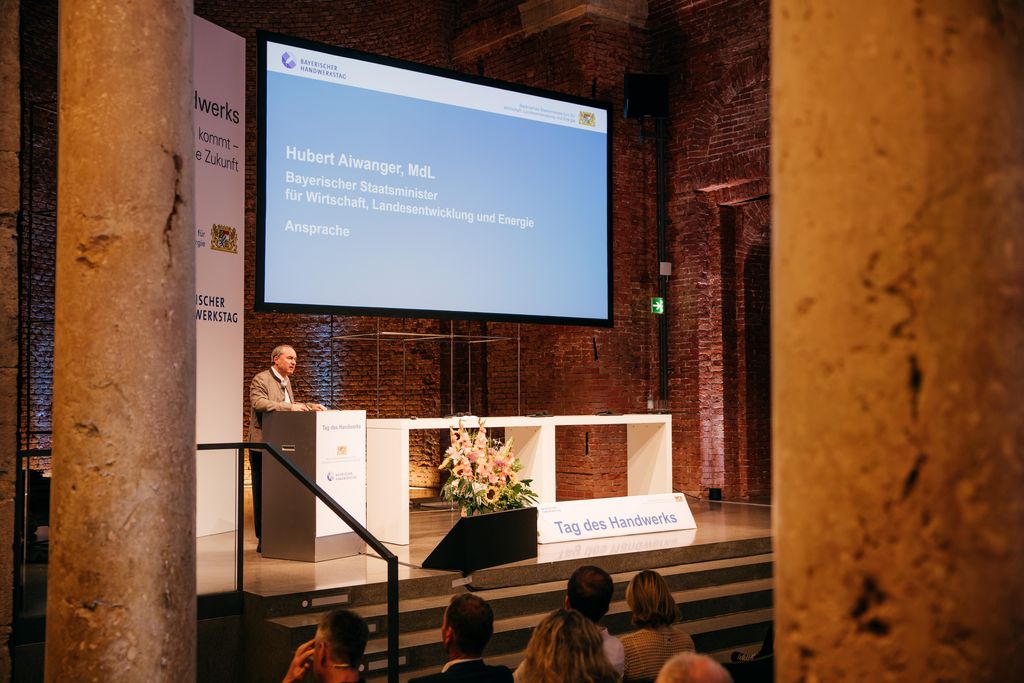 Impressionen des Bayerischen Tag des Handwerks 2025 mit anschließendem Staatsempfang.