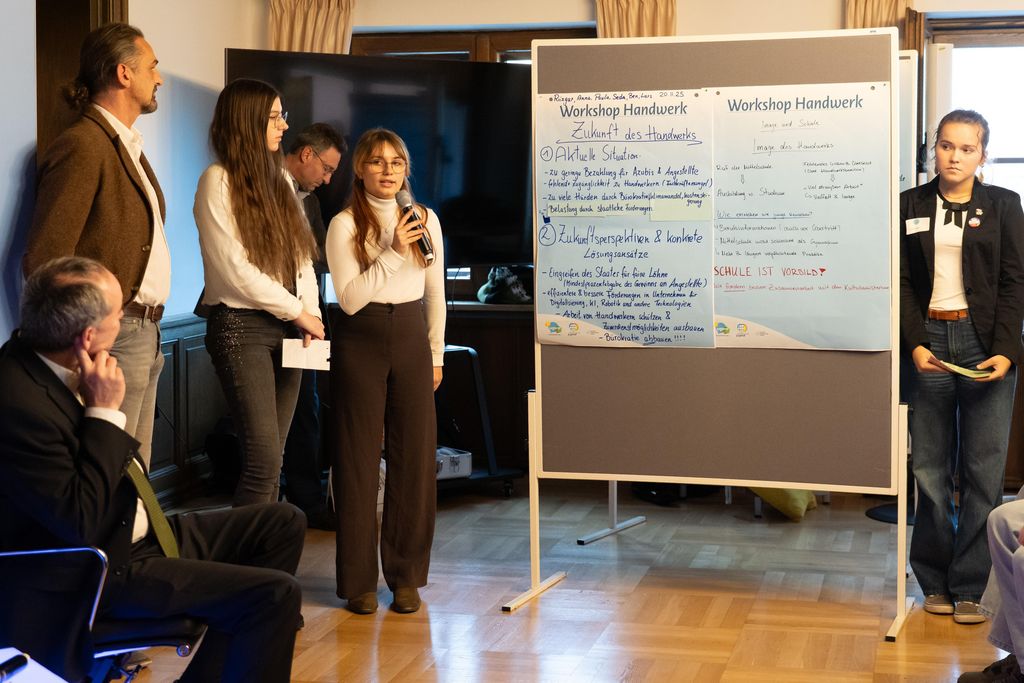 Impressionen des Bayerischen Jugendpolitiktages. 