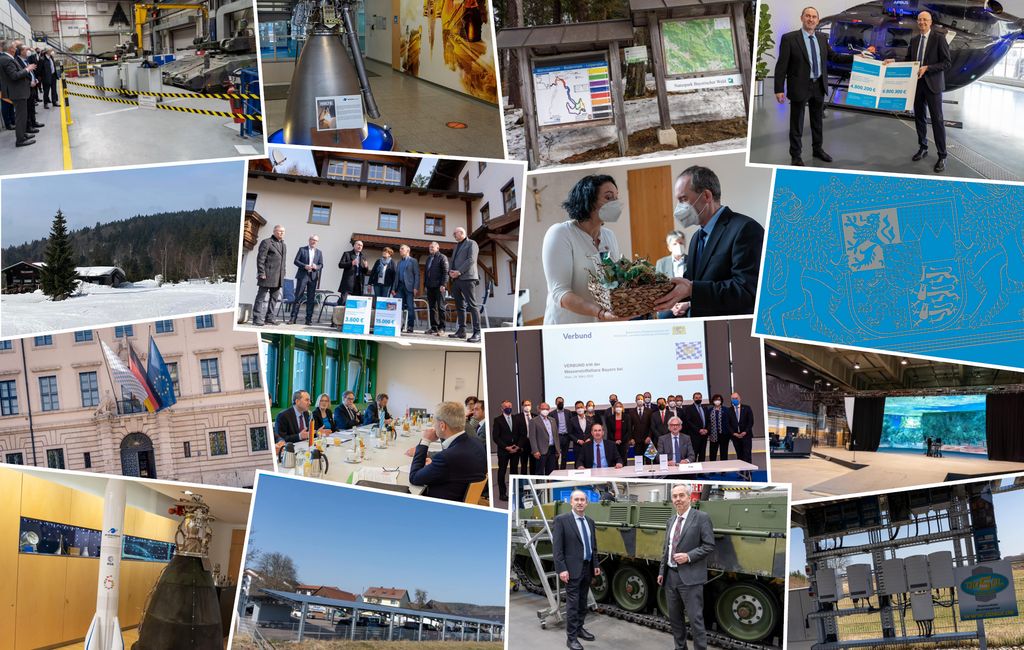 Impressionen der Arbeit von Staatsminister Hubert Aiwanger im April 2022