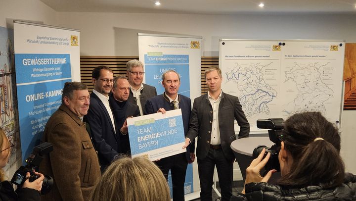 Das Leuchtturmprojekt zur Flussthermie der Stadtwerke Rosenheim ist neuer Gestalter im Team Energiewende Bayern.