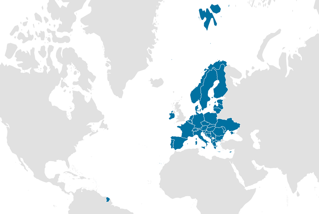 Kartenausschnitt Europe