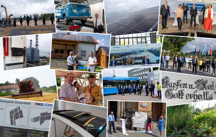 Impressionen der Arbeit von Staatsminister Hubert Aiwanger im Juli 2021