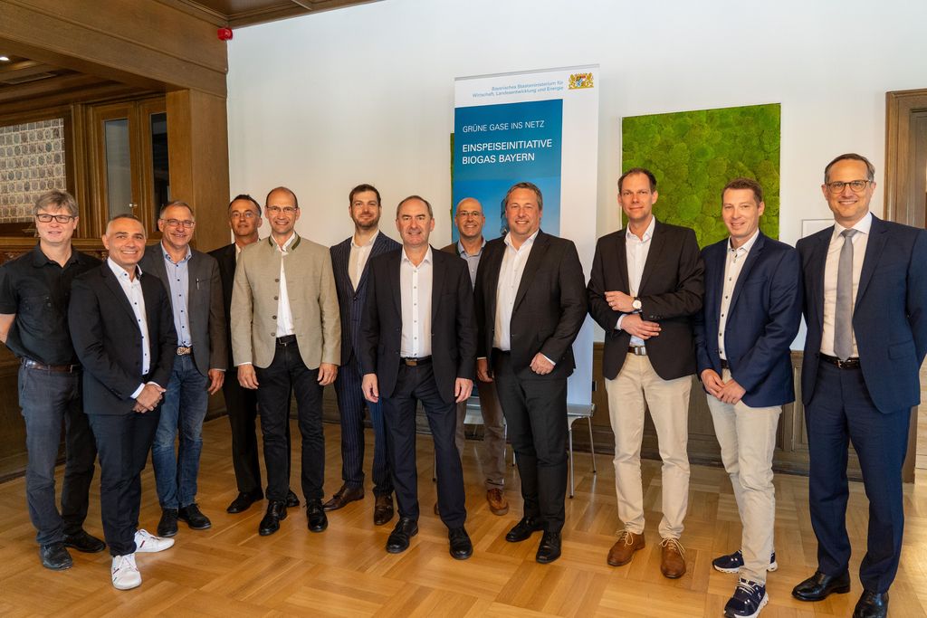 Impressionen der Unterzeichnung der Gaseinspeiseinitiative Biogas Bayern.