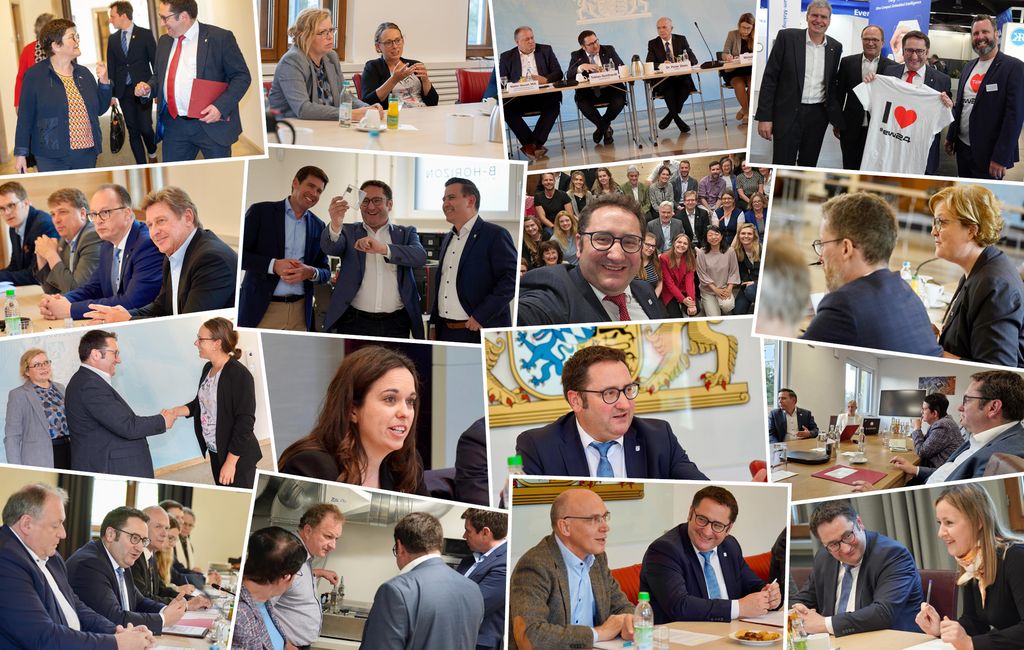 Impressionen der Arbeit von Bayerns Wirtschaftsstaatssekretär Tobias Gotthardt im April, Mai und Juni 2024.