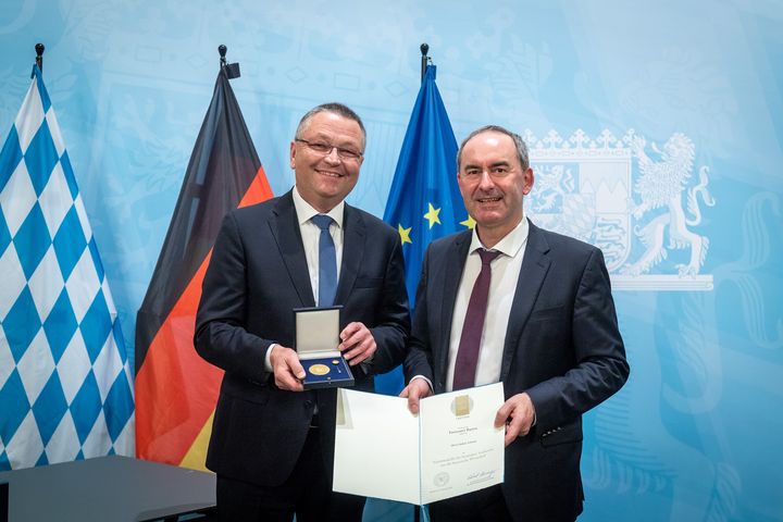Impressionen der Verleihung der Staatsmedaille für besondere Verdienste um die Bayerische Wirtschaft.