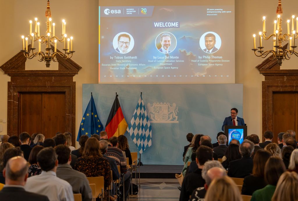 Impressionen der Veranstaltung „20 Jahre ESA-BIC“.