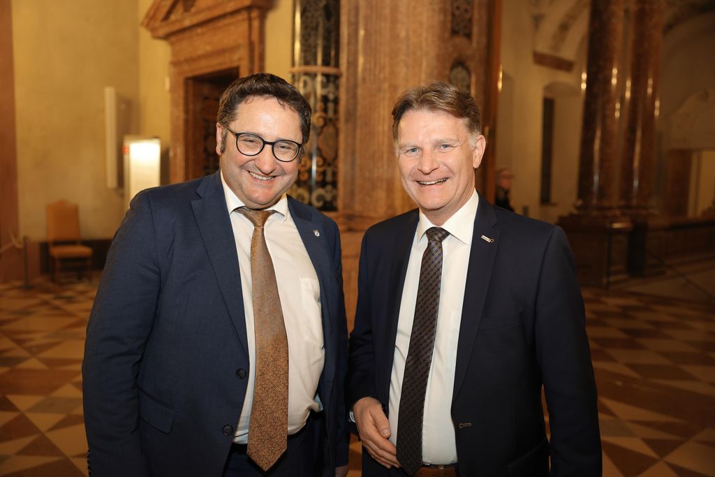 stmwi_25-03-12_087 Tobias Gotthardt (Staatssekretär im Bayerischen Wirtschaftsministeium) lädt am 12.03.2025 anlässlich der Internationalen Handwerksmesse zum Empfang in den Kaisersaal der Residenz München ein.