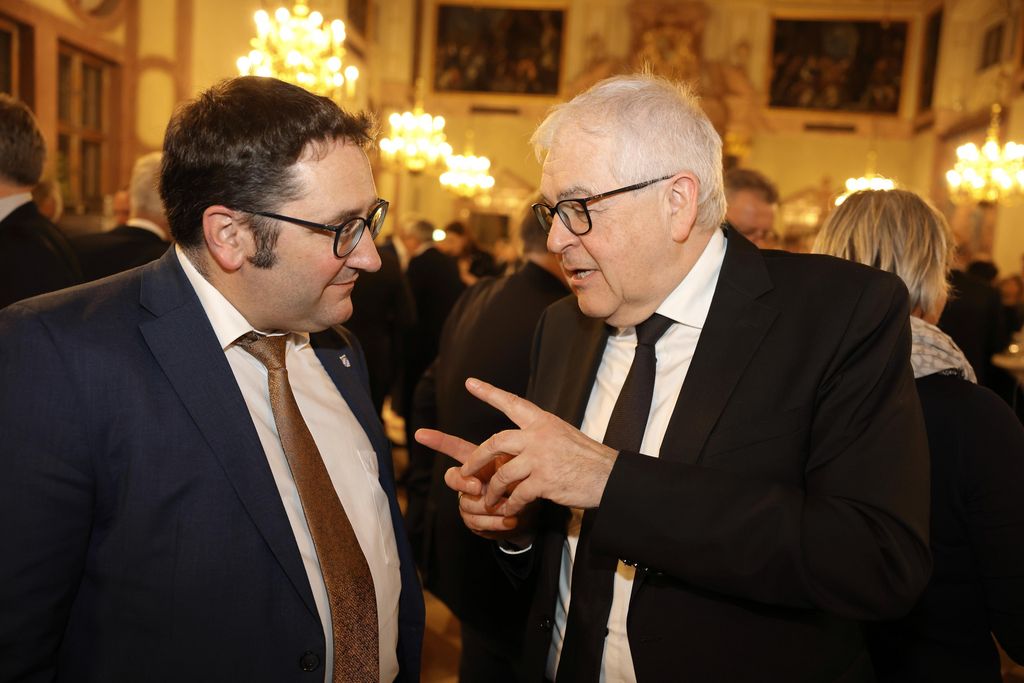 stmwi_25-03-12_086 Tobias Gotthardt (Staatssekretär im Bayerischen Wirtschaftsministeium) lädt am 12.03.2025 anlässlich der Internationalen Handwerksmesse zum Empfang in den Kaisersaal der Residenz München ein.