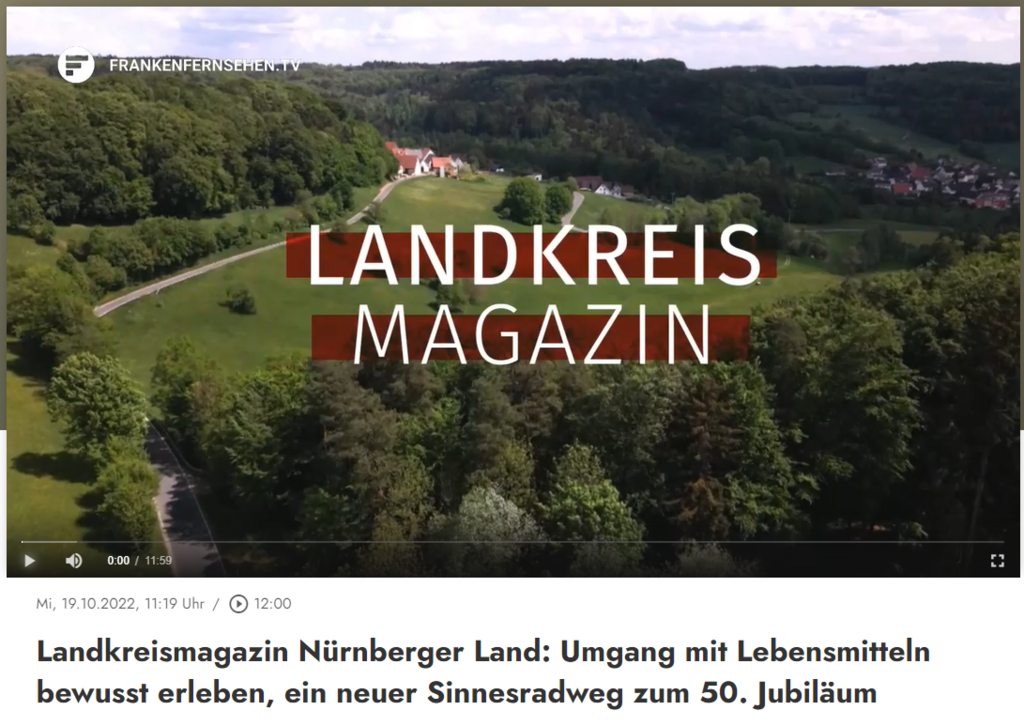 Ausschnitt des Landkreismagazins „StadtLandLebenswert“, monatliche Filmbeiträge mit je rund 12 Minuten. © Regionalmanagement Nürnberger Land