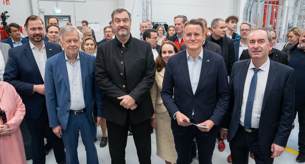 Impressionen der Eröffnung der Batteriefertigung am MAN-Standort in Nürnberg.